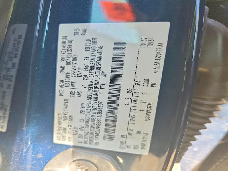 2020 FORD ESCAPE SE 13
