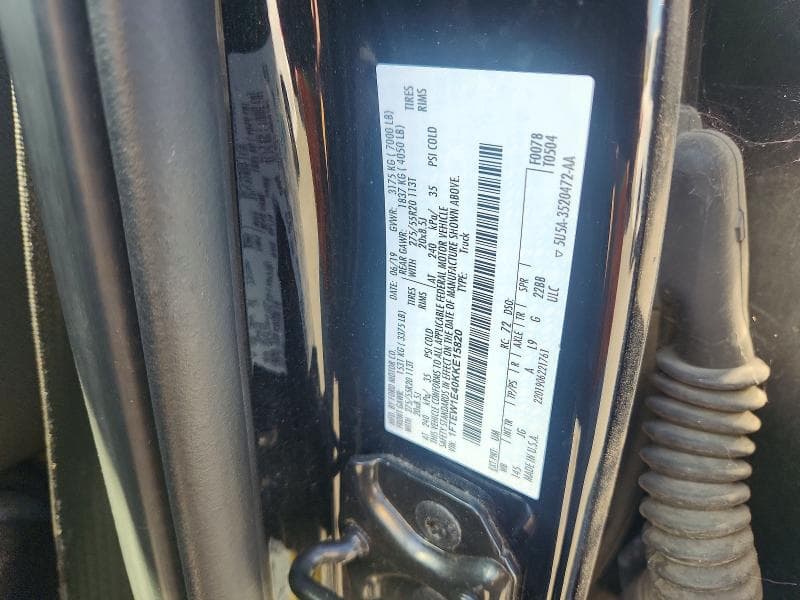 2019 FORD F150 SUPERCREW 12