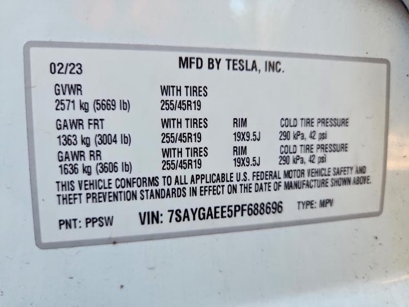 2023 TESLA MODEL Y 13