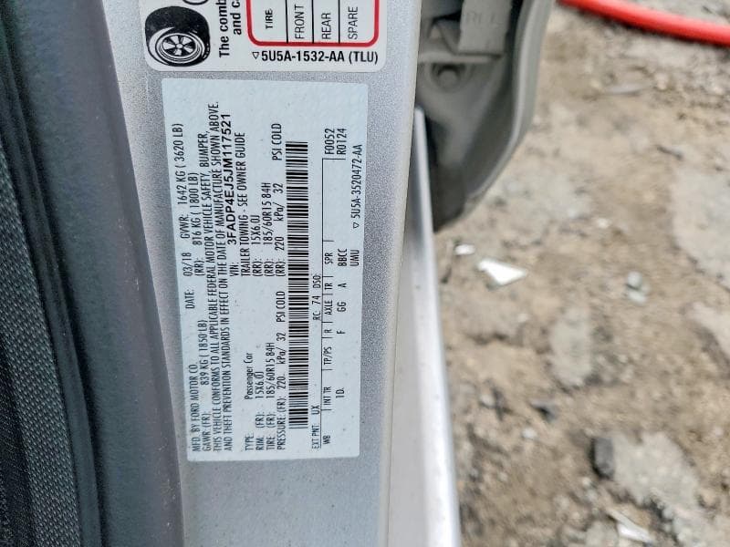 2018 FORD FIESTA SE 12