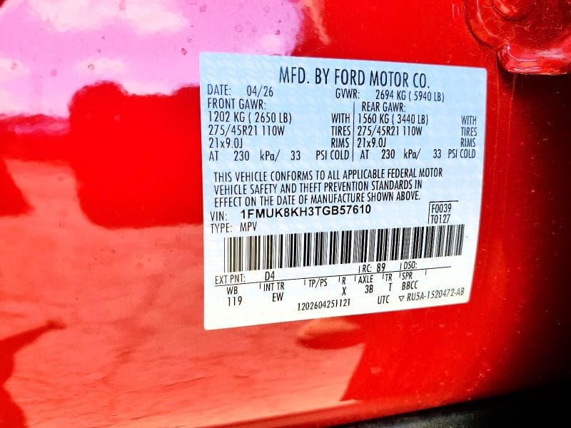 2026 FORD EXPLORER ST-LINE 13