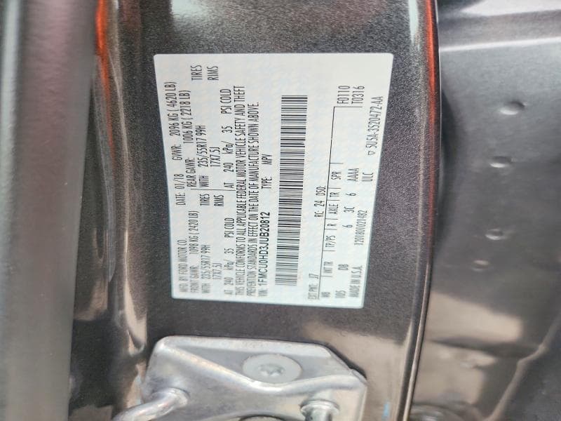 2018 FORD ESCAPE SEL 13