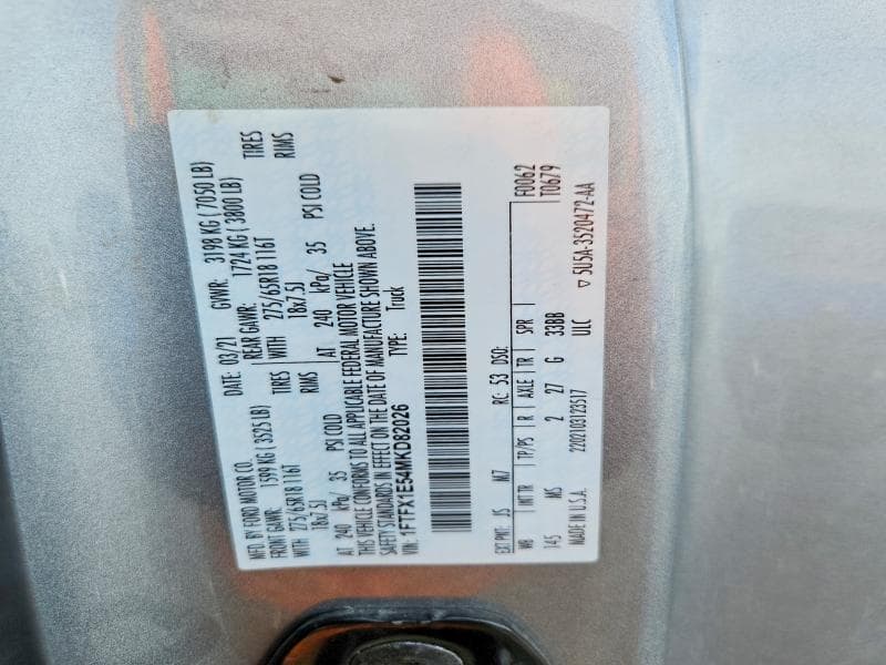 2021 FORD F150 SUPER CAB 13