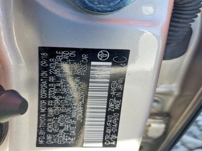 2018 TOYOTA PRIUS PRIME PLUS 12