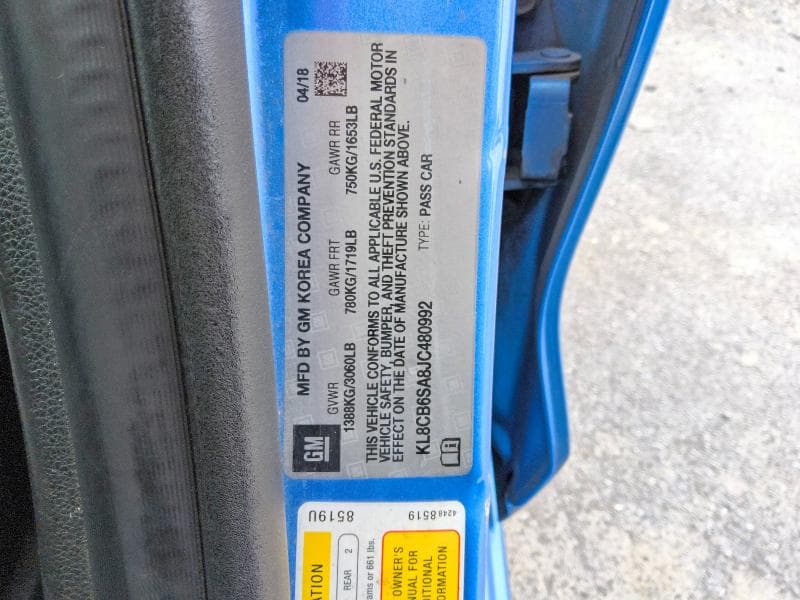 2018 CHEVROLET SPARK LS 12