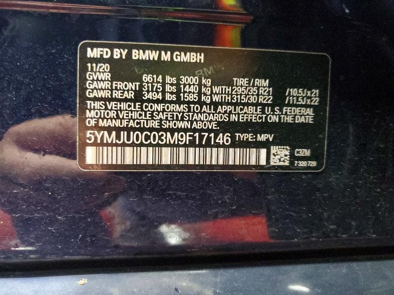 2021 BMW X5 M 12