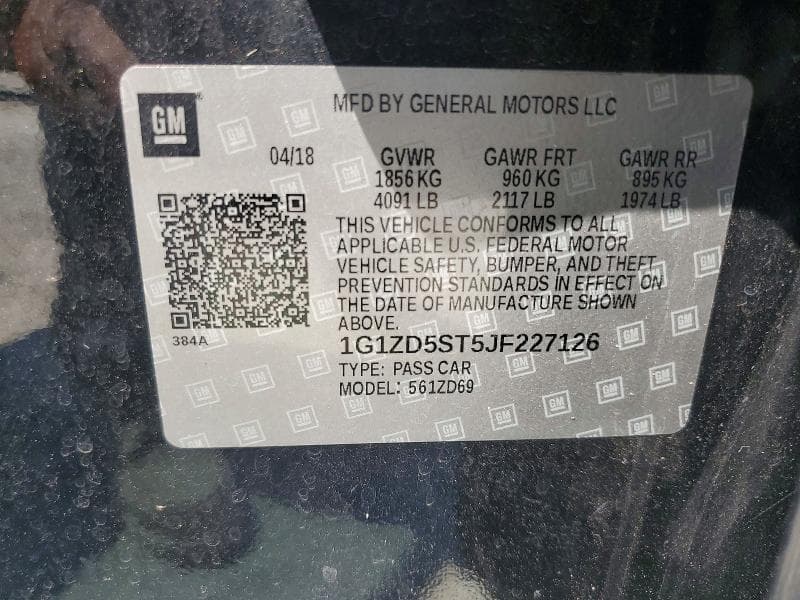2018 CHEVROLET MALIBU LT 13
