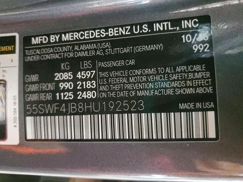 2017 MERCEDES-BENZ C 300 12