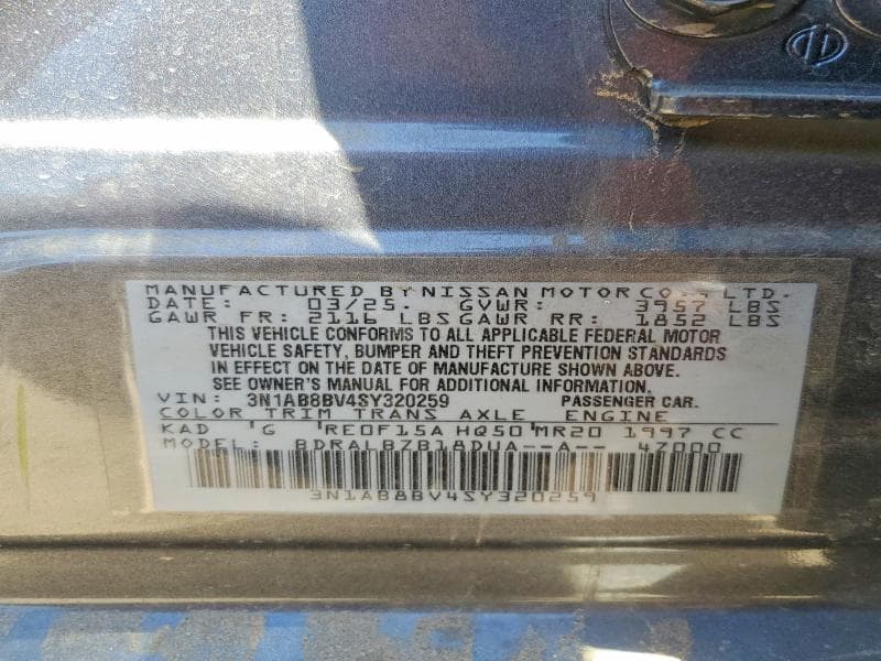 2025 NISSAN SENTRA S 12