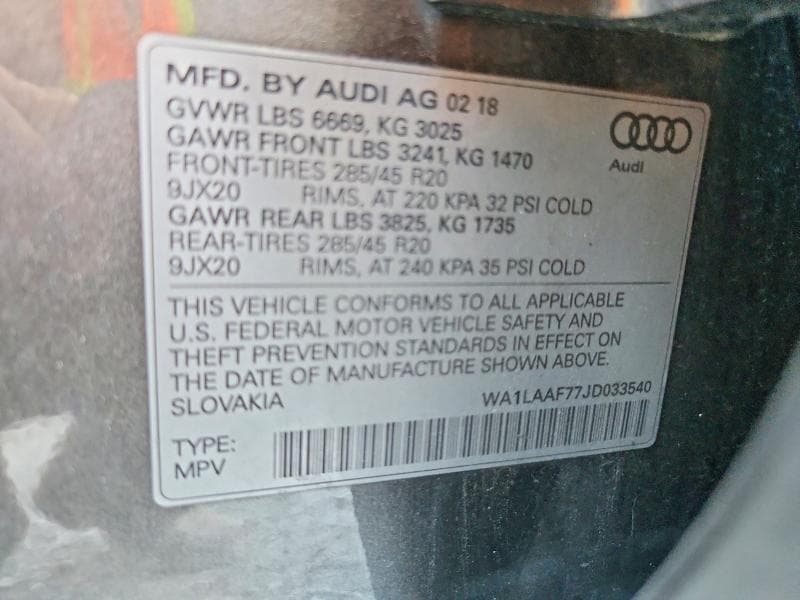 2018 AUDI Q7 PREMIUM PLUS 13