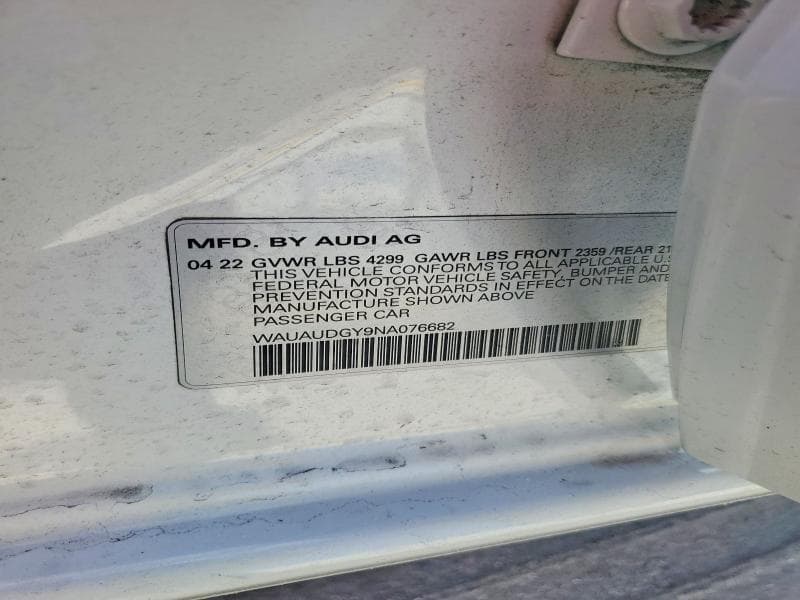 2022 AUDI A3 PREMIUM 12