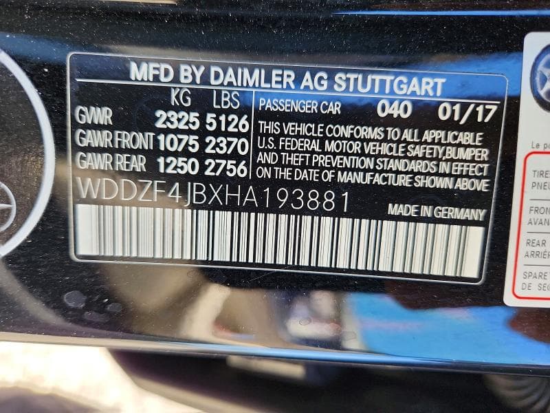 2017 MERCEDES-BENZ E 300 12
