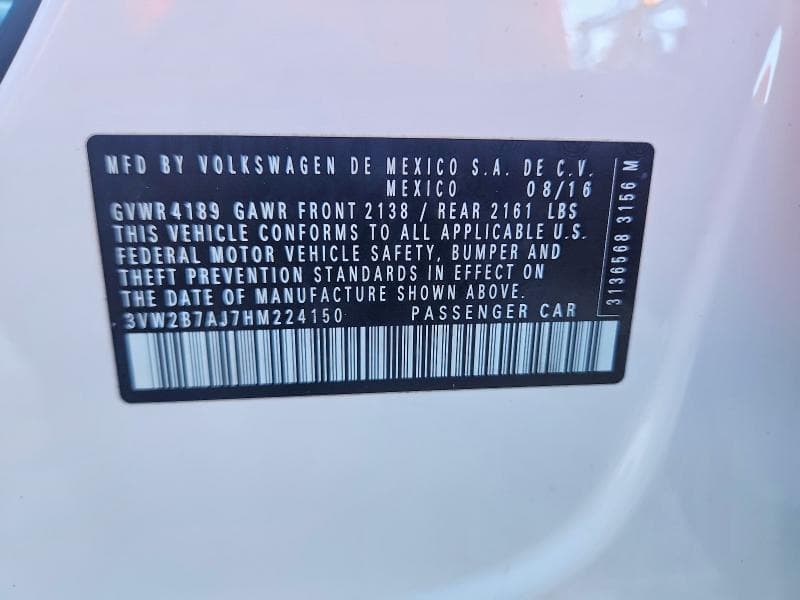2017 VOLKSWAGEN JETTA S 13
