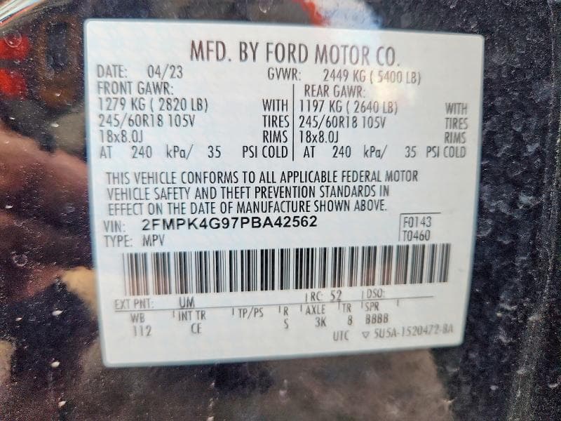 2023 FORD EDGE SE 13