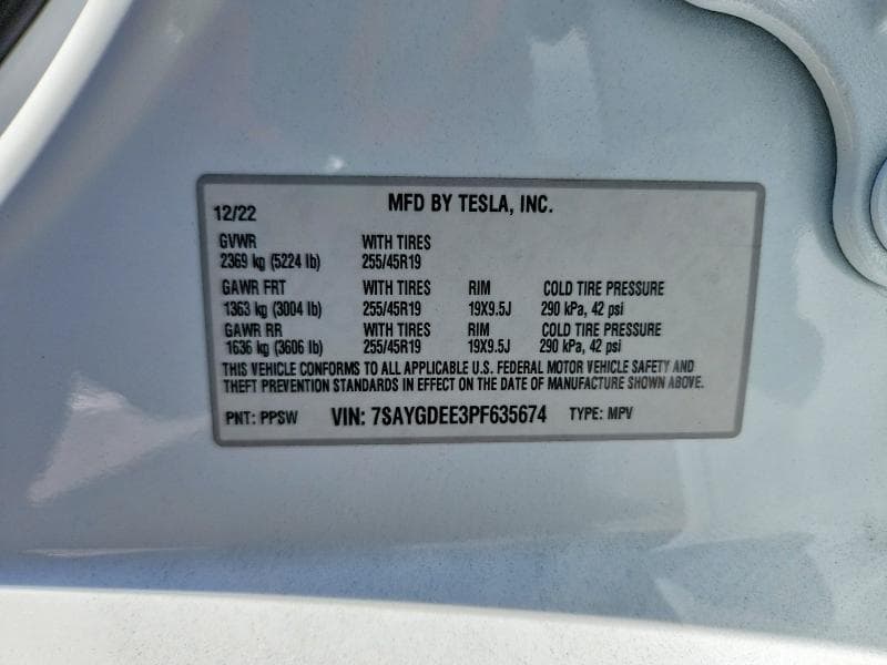 2023 TESLA MODEL Y 14