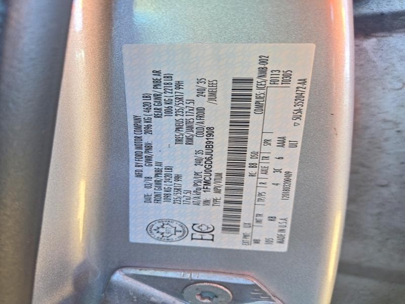 2018 FORD ESCAPE SE 13