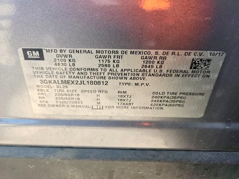 2018 GMC TERRAIN SLE 13