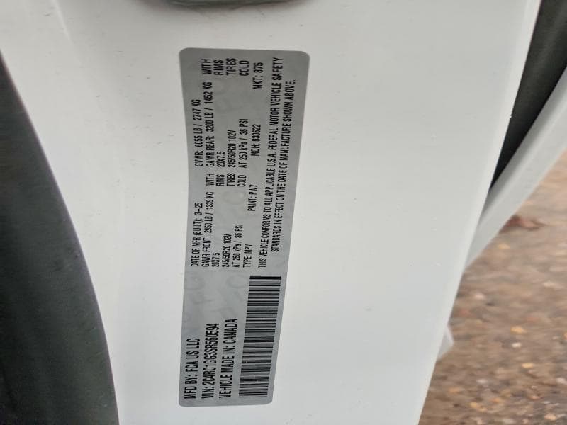 2025 CHRYSLER PACIFICA LIMITED 12