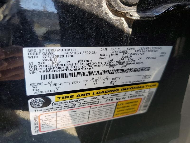 2018 FORD EXPEDITION MAX LIMITED 13