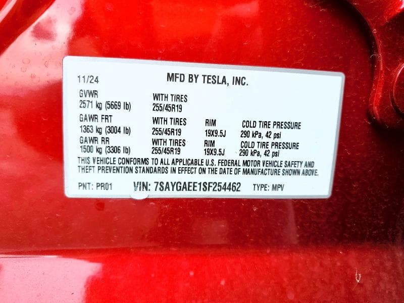 2025 TESLA MODEL Y 14