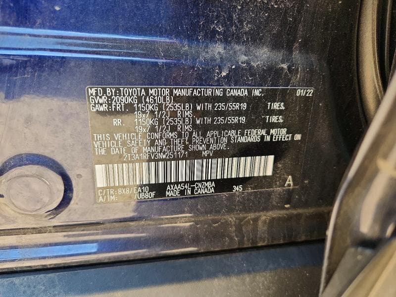 2022 TOYOTA RAV4 XLE PREMIUM 12