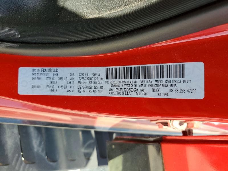 2019 RAM 1500 REBEL 12