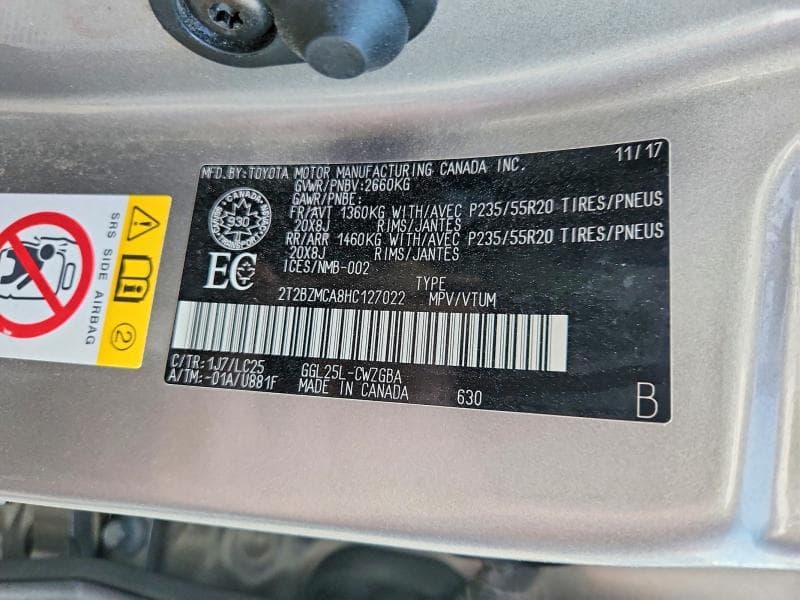2017 LEXUS RX 350 BASE 14