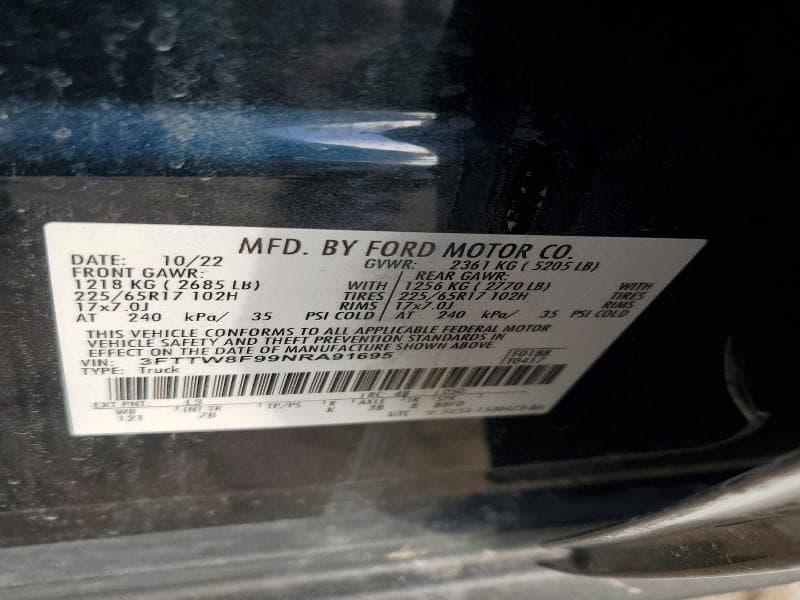 2022 FORD MAVERICK XL 12