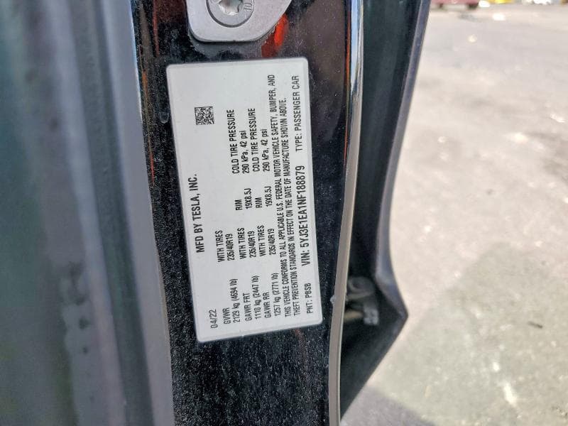 2022 TESLA MODEL 3 12