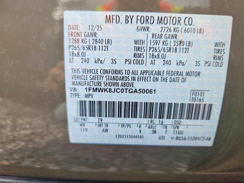 2026 FORD EXPLORER TREMOR 13