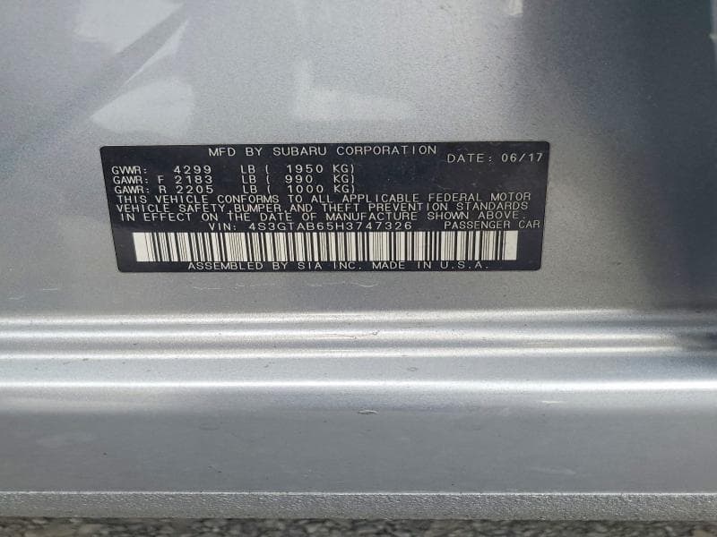 2017 SUBARU IMPREZA PREMIUM 13