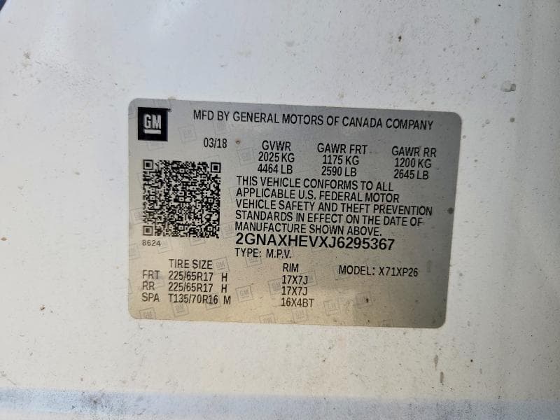 2018 CHEVROLET EQUINOX LS 13