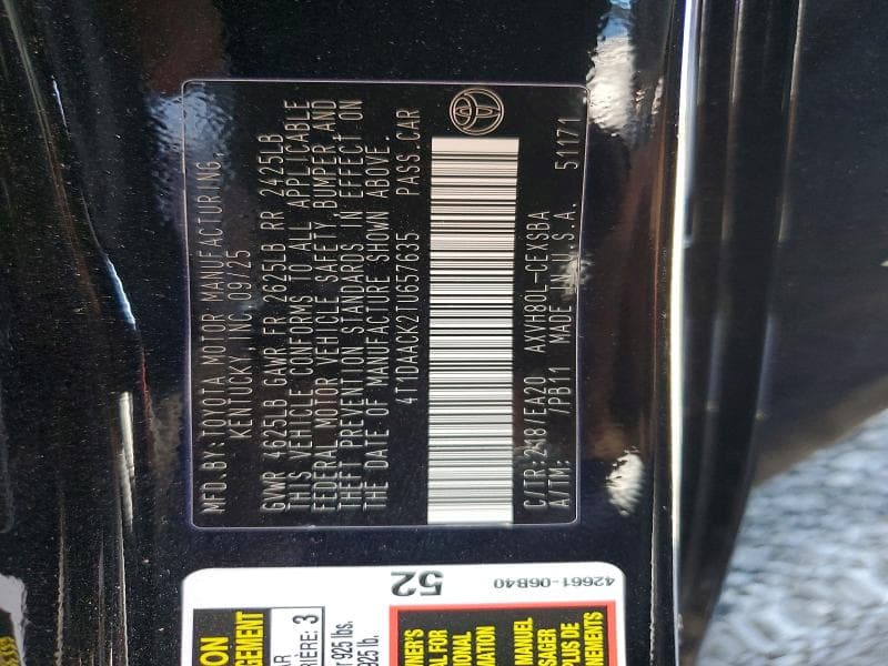 2026 TOYOTA CAMRY SE 12