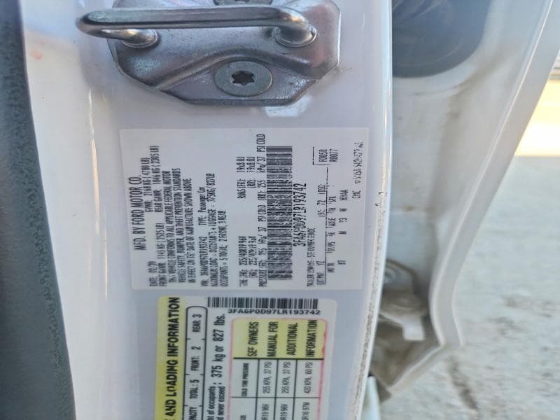 2020 FORD FUSION TITANIUM 12