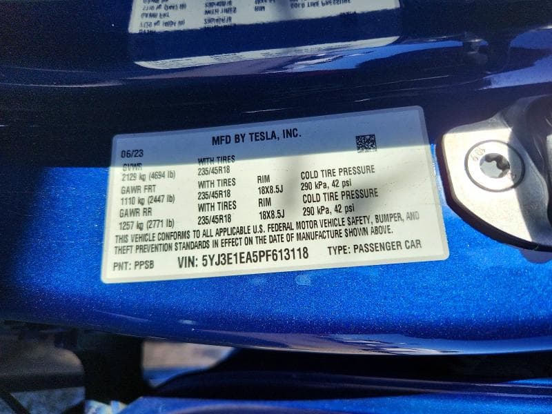 2023 TESLA MODEL 3 13