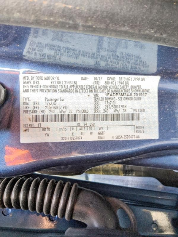 2018 FORD FOCUS SEL 12