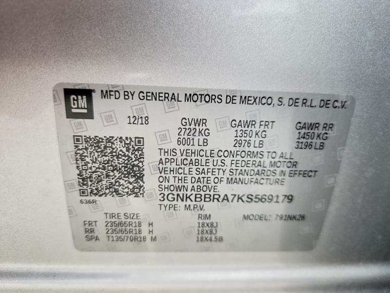 2019 CHEVROLET BLAZER 1LT 12