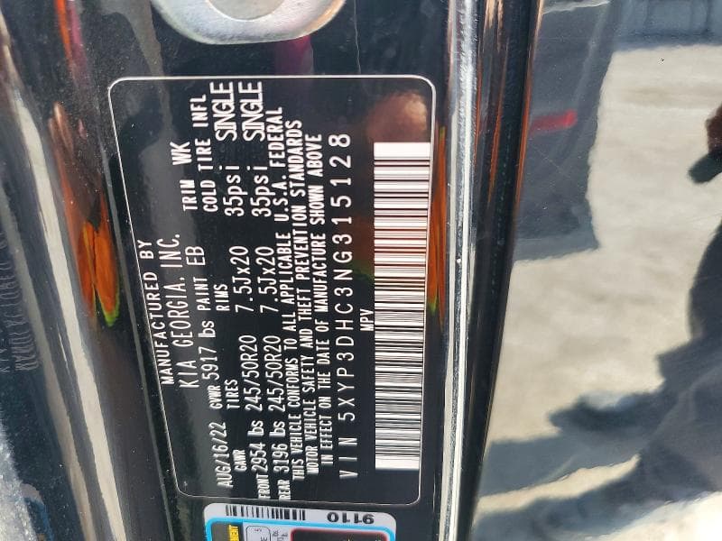 2022 KIA TELLURIDE EX 13