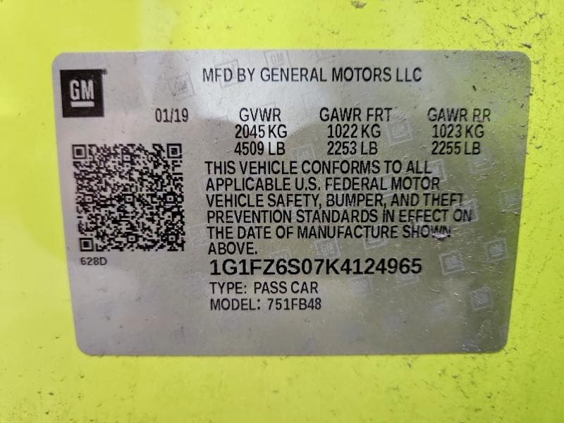 2019 CHEVROLET BOLT EV PREMIER 12