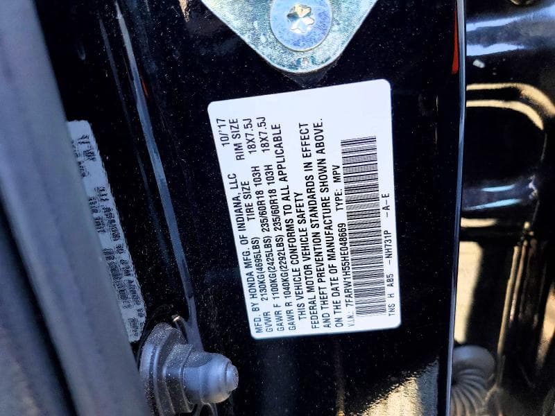 2017 HONDA CR-V EX 13