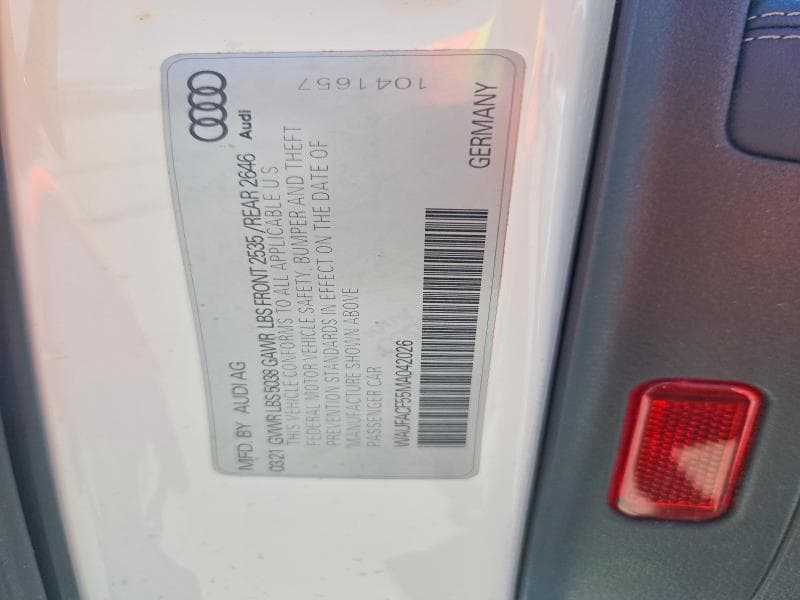 2021 AUDI A5 PREMIUM PLUS 45 12