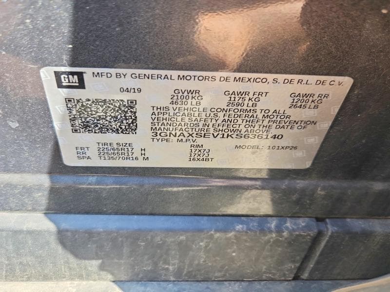2019 CHEVROLET EQUINOX LS 13