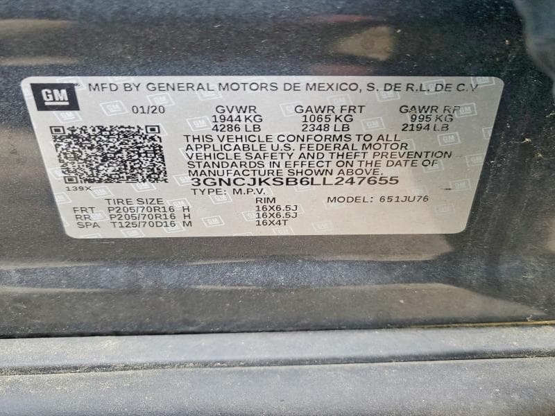 2020 CHEVROLET TRAX LS 12