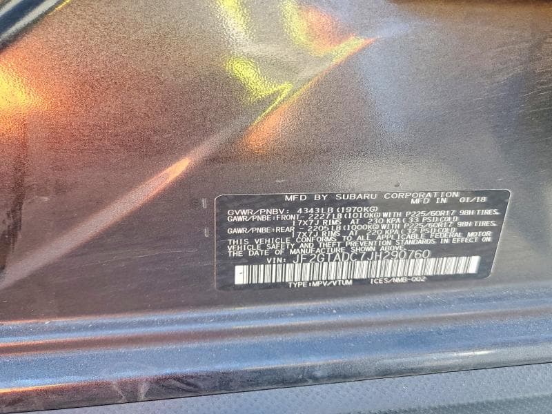 2018 SUBARU CROSSTREK PREMIUM 13
