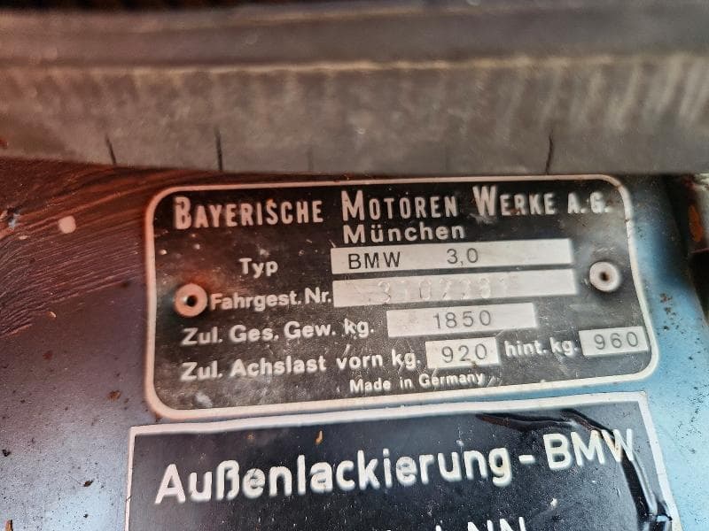 1972 BMW BAVARIA 12