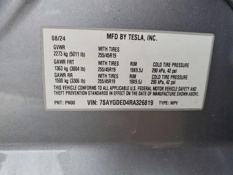 2024 TESLA MODEL Y 13