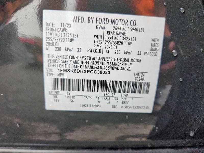 2023 FORD EXPLORER XLT 14
