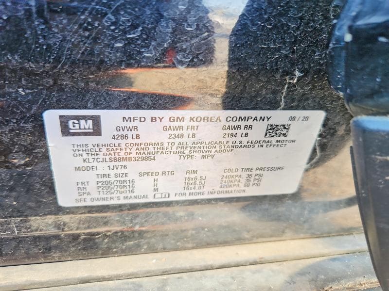 2021 CHEVROLET TRAX 1LT 13