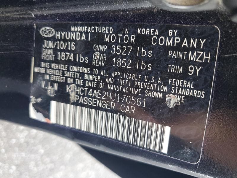 2017 HYUNDAI ACCENT SE 12