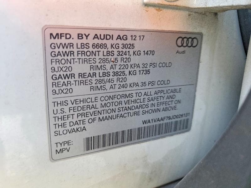 2018 AUDI Q7 PRESTIGE 13